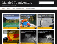 Tablet Screenshot of marriedtoadventure.com
